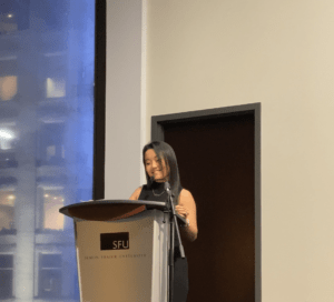 Catherine Lewis reading at SFU Anthology Book Launch